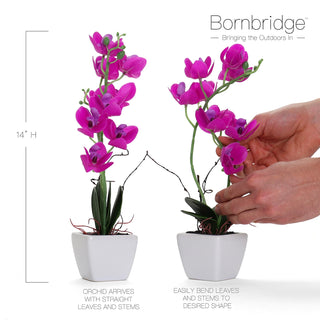 Violet Artificial Orchid - Medium