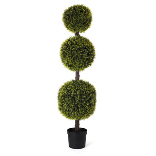 4' Artificial Yellow Cypress Topiary Tree