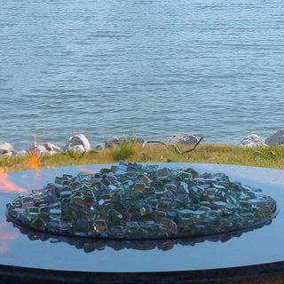 Clear Reflective Fire Glass Cubes