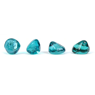 Aqua Reflective Fire Glass Diamonds