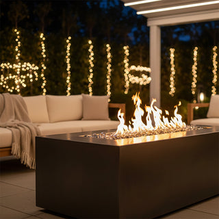 Clear Reflective Fire Glass Cubes