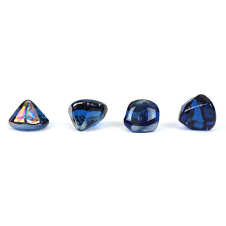 Dark Blue Reflective Fire Glass Diamonds