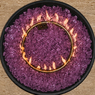 Purple Non-Reflective Tempered Fire Glass