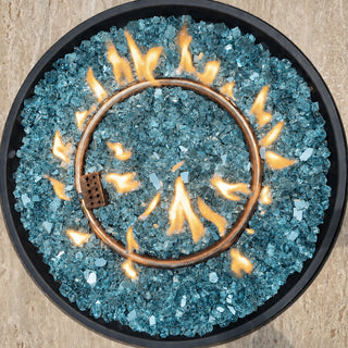 Seafoam Blue Reflective Fire Glass