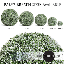 Load image into Gallery viewer, 21&quot; XXL Baby&#39;s Breath Topiary Ball
