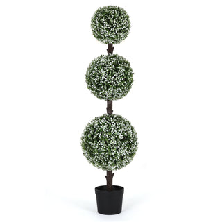4' Artificial Baby's Breath Topiary Tree