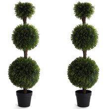 Load image into Gallery viewer, 4&#39; Artificial Cypress Topiary Tree
