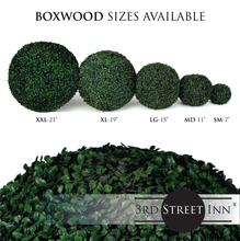 Load image into Gallery viewer, Boxwood Topiary Ball Assortment - 7&quot;, 11&quot;, 15&quot;
