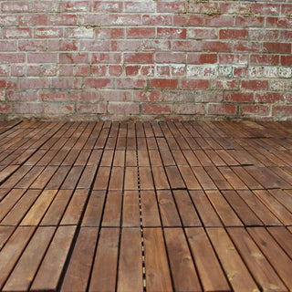 Oiled Acacia Straight Deck Tiles