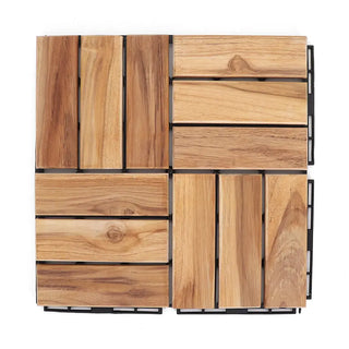 Teak Straight Deck Tiles