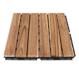 Teak Straight Deck Tiles