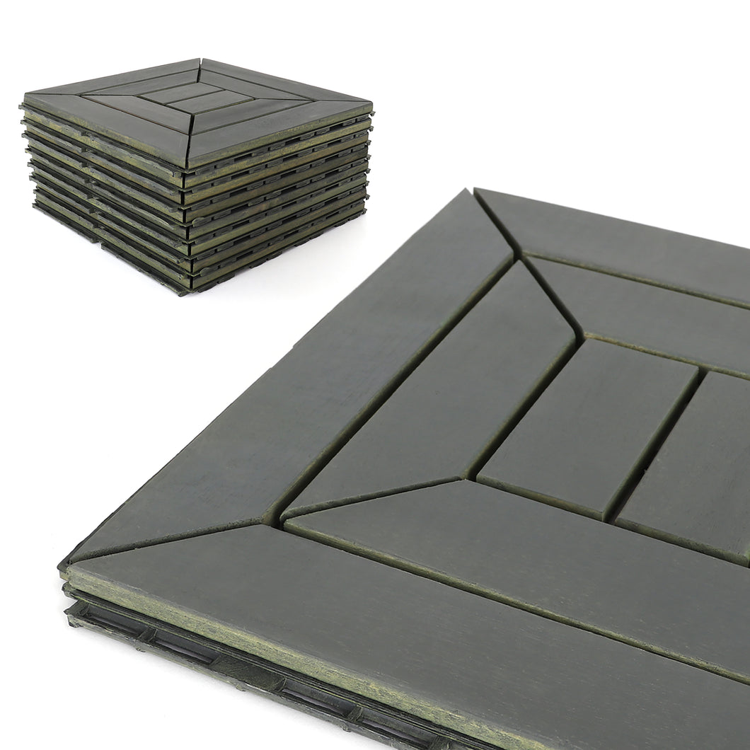 Modern Grey Diamond Deck Tiles
