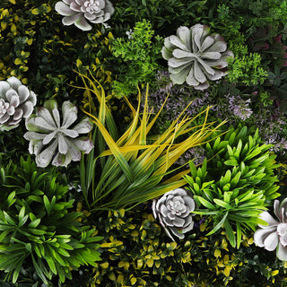 succulent wall panel Costal Haven Succulent Mix Greenery Panels 2 Pack
