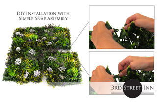 Costal Haven Succulent Mix Greenery Panels