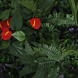 Red Anthurium Mix Greenery Panels