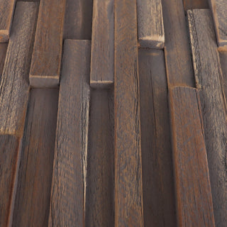 Shaded Teak 3D Wall Panels