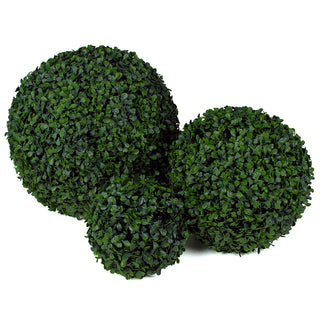 Boxwood Topiary Ball Assortment - 7", 11", 15"