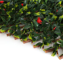 Load image into Gallery viewer, Red Rose Rattan Greenery Trellis
