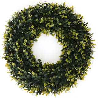 Golden Boxwood Wreath - Large