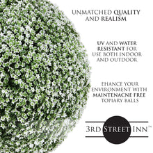 Load image into Gallery viewer, 11&quot; Medium Baby&#39;s Breath Topiary Ball
