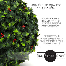 Load image into Gallery viewer, 11&quot; Medium Holly Topiary Ball
