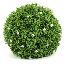 Load image into Gallery viewer, 11&quot; Medium White Flower Topiary Ball

