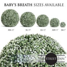 Load image into Gallery viewer, 15&quot; Large Baby&#39;s Breath Topiary Ball
