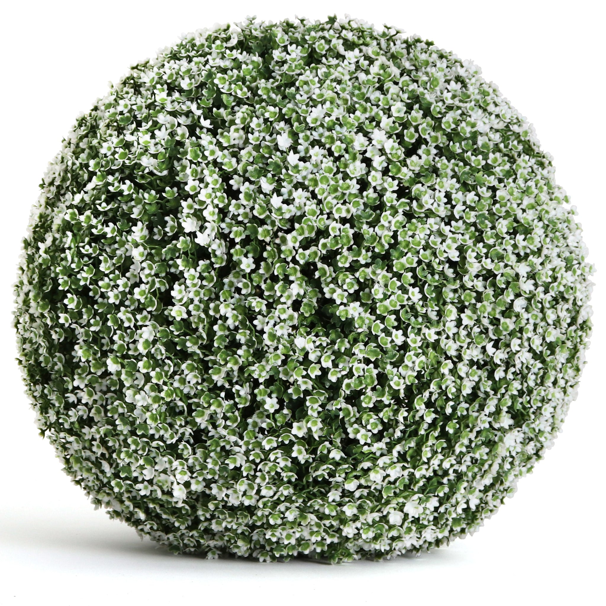 3rd Street Inn Baby's Breath Topiary Ball - 19 inch Artificial Topiary Plant - Wedding Decor - Indoor/Outdoor Artificial Plant Ball - Topiary Tree