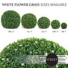 Load image into Gallery viewer, 19&quot; XL White Flower Topiary Ball
