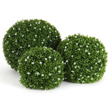 Load image into Gallery viewer, White Flower Topiary Ball Assortment - 11&quot;, 15&quot;, 19&quot;
