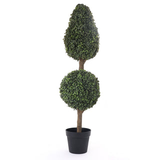 4' Artificial Boxwood Pinnacle Topiary Tree