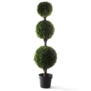4' Artificial Boxwood Topiary Tree