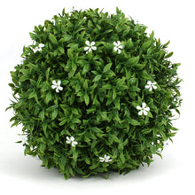 Load image into Gallery viewer, 7&quot; Small White Flower Topiary Ball
