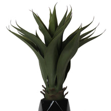 Load image into Gallery viewer, Artificial Agave - Black Planter
