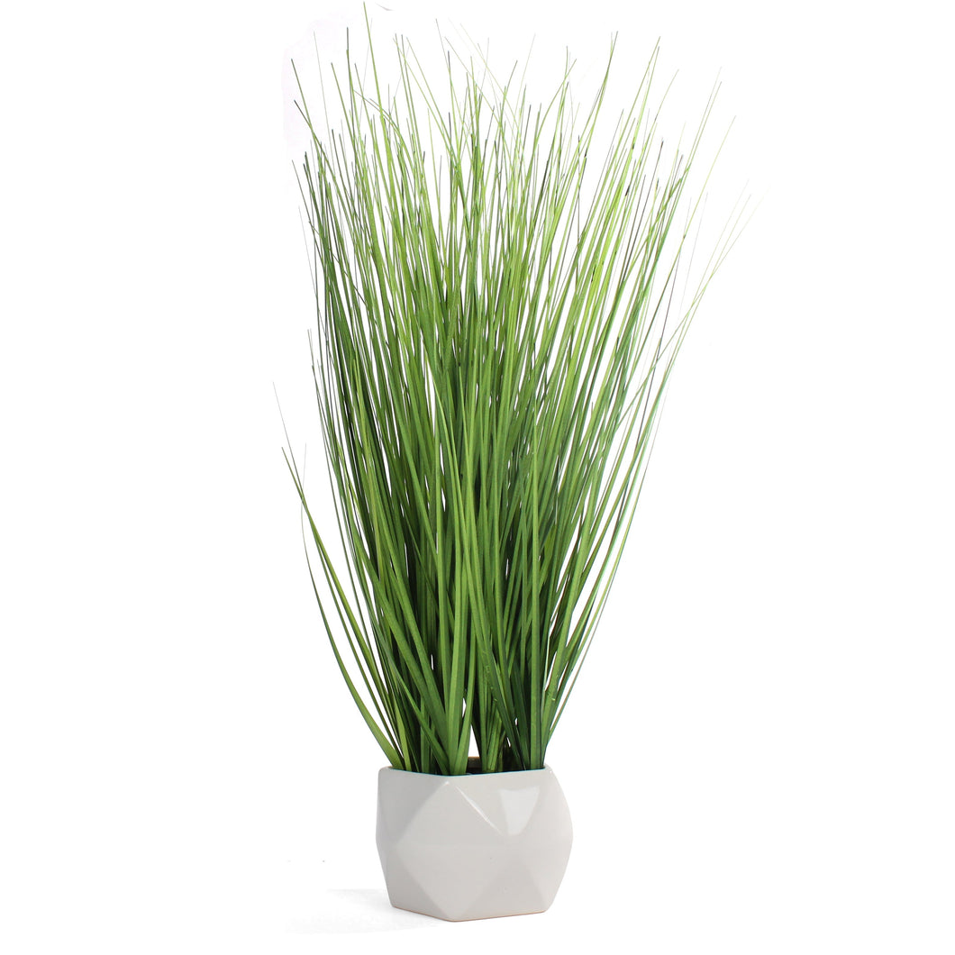 Artificial Grass - White Planter