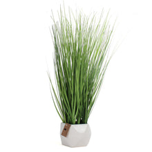 Load image into Gallery viewer, Artificial Grass - White Planter
