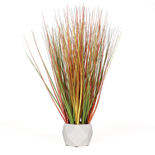 Load image into Gallery viewer, Gold Artificial Grass - White Planter

